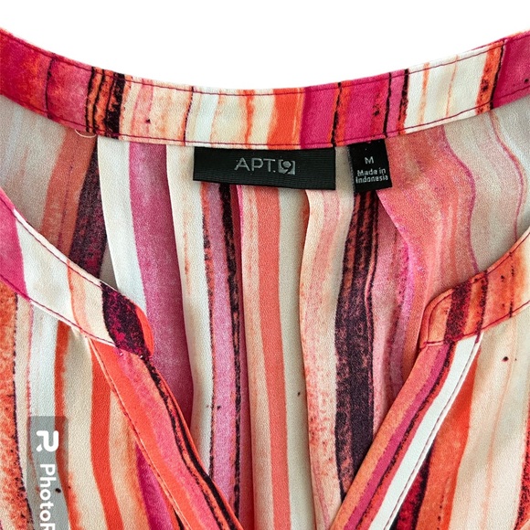 APT 9 Striped sleeveless top - Picture 2 of 5